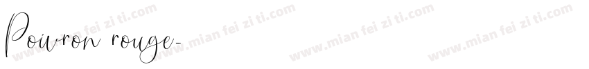 Poivron rouge字体转换